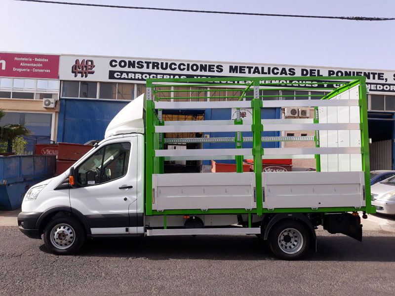 Caja abierta tipo frutera